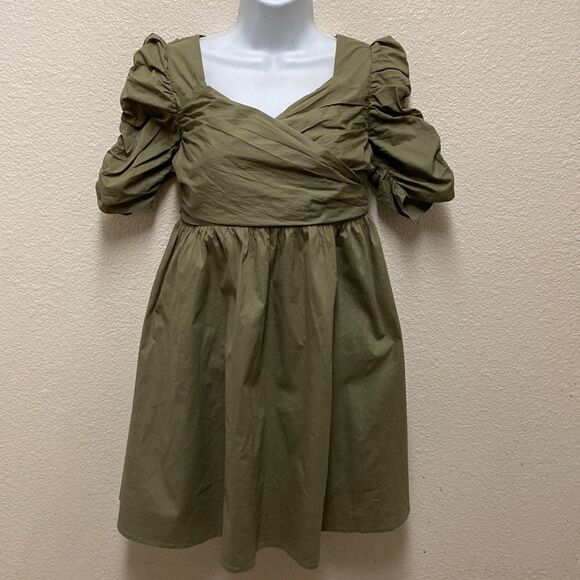 Lulu's Surplice Crossover Mini Dress Size Medium - Picture 1 of 6